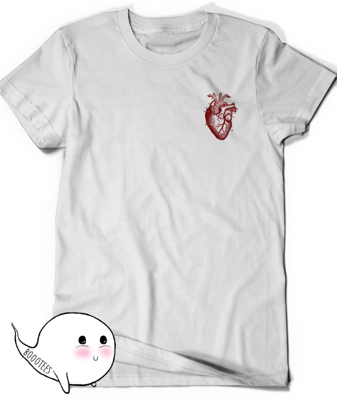Pocket Heart Anatomy Tee Tshirt Tee Mens Womens Ladies Science Gift
