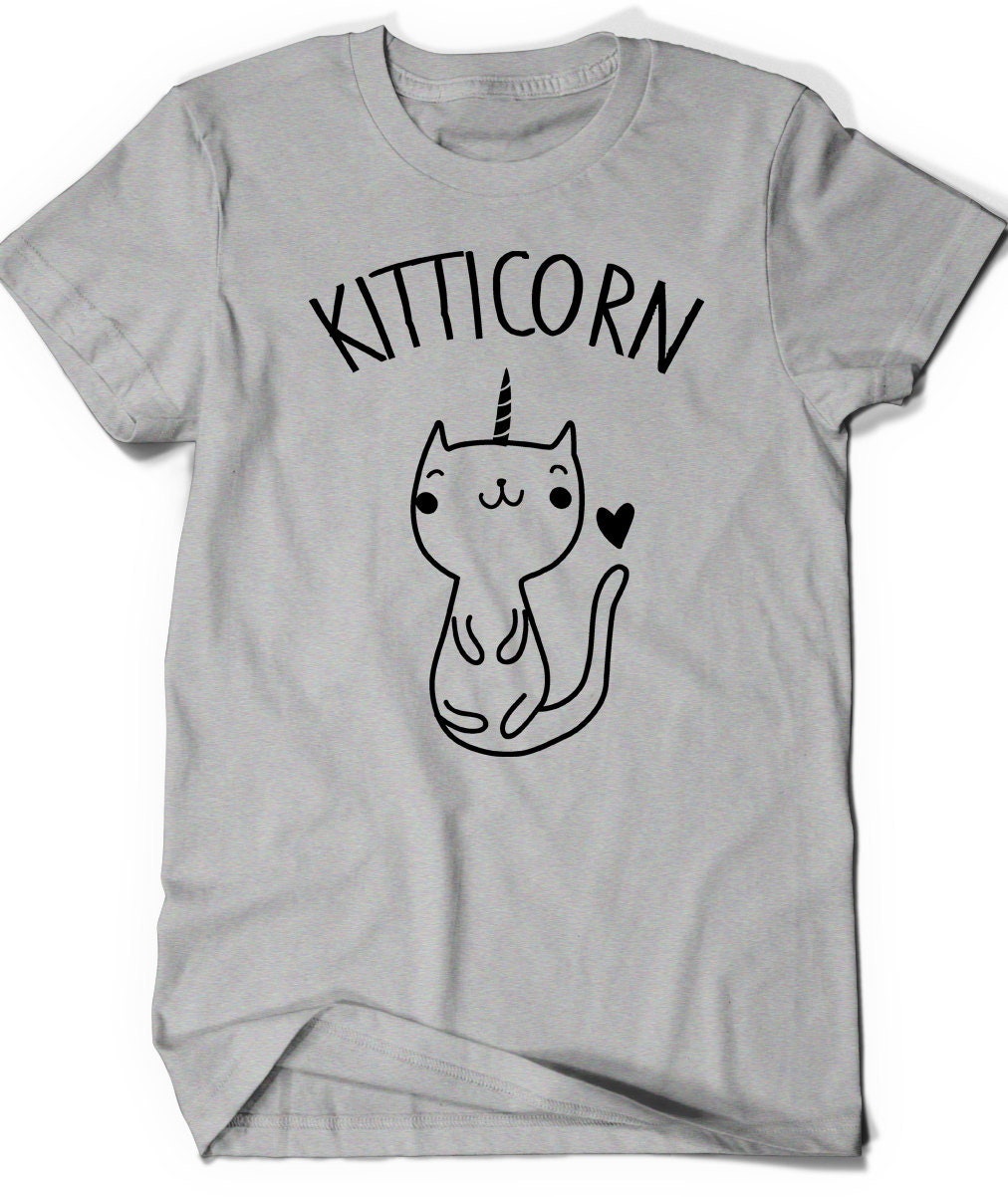 Cat Shirt Gift Idea TShirt Kitticorn Kitty Kitten T Shirt Tee
