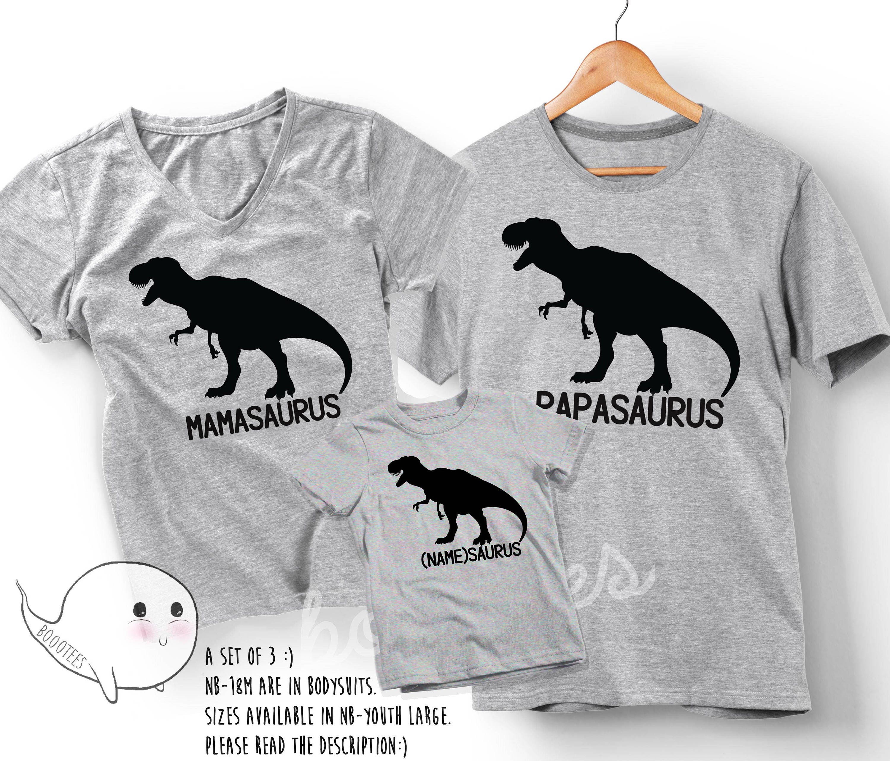 Mommysaurus Daddysaurus BabysaurusDino Tees Dinosaur Family Shirts Trex Birthday Shirts for Family 