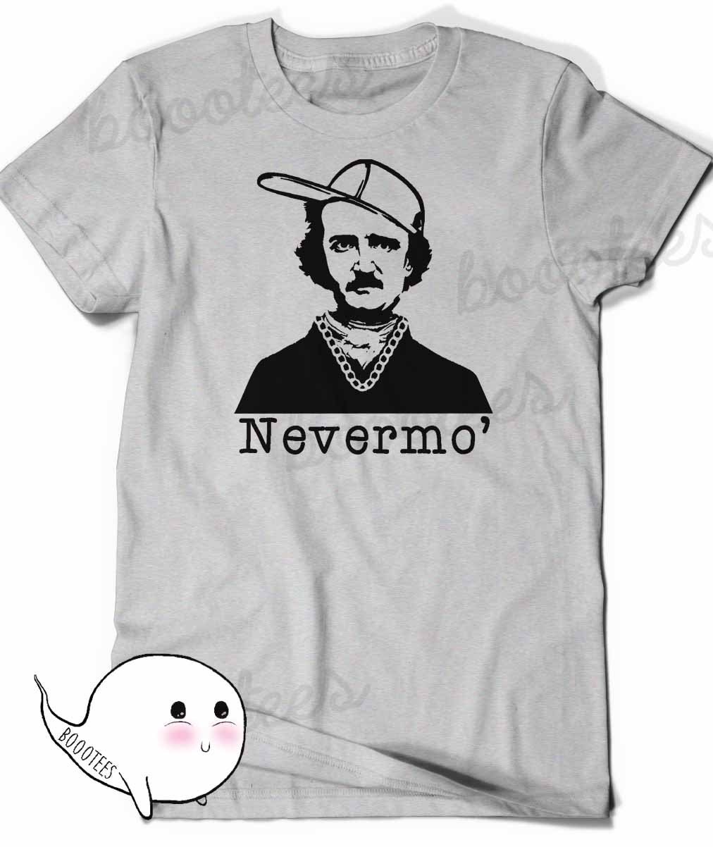 Edgar Allan Poe Shirt T Shirt Nevermore Tees Ladies Womens Etsy