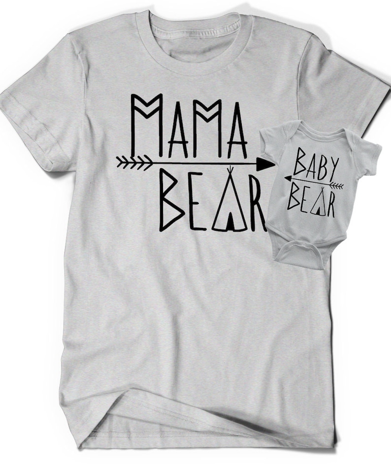 Mama Bear Baby Bear Shirts Bodysuit T Shirt Tee Infant Toddler Etsy