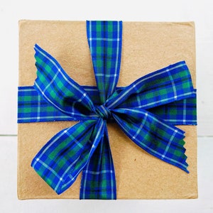 Douglas Tartan Ribbon for Highland Weddings, Crafts, and Decorations - 5 Yards
