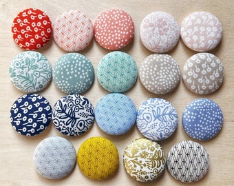 Extra Large Buttons, 1.5" Sewing Buttons, Rifle Paper Co Flower Buttons, Buttons for Crafts, Sewing Accessories, Handcrafted Boho Buttons