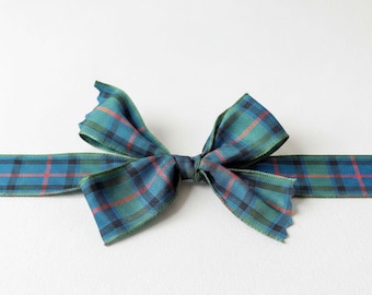 Flower of Scotland Tartan Ribbon - Celtic Wedding and Gift Wrap, 5 yards