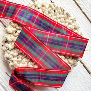 Ruban tartan du clan Frazer : plaid écossais de 27 mètres pour couronnes, travaux manuels et emballage cadeau
