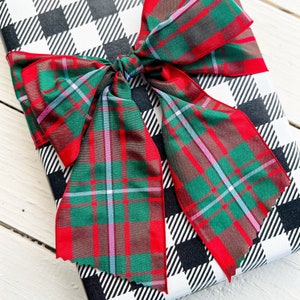 Clan MacGregor Tartan Ribbon SPOOLS 27 yard Edinburgh Scottish Clan MacGregor Tartan Plaid Ribbon for Wreaths - Choose Width at Checkout