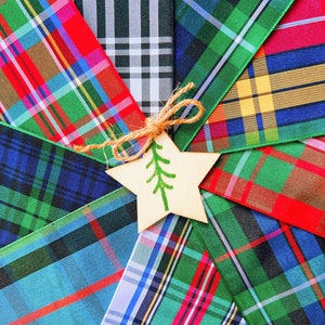 Scottish Tartan Plaid Ribbon - 2 3/4" wide  x 27 yds - Christmas Weddings Crafts - Choice of Tartans - DIY Supplies