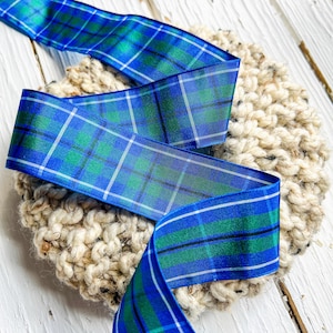 Ruban tartan du clan Douglas : 27 mètres pour l'artisanat, les couronnes et les projets de bricolage écossais (plusieurs largeurs)