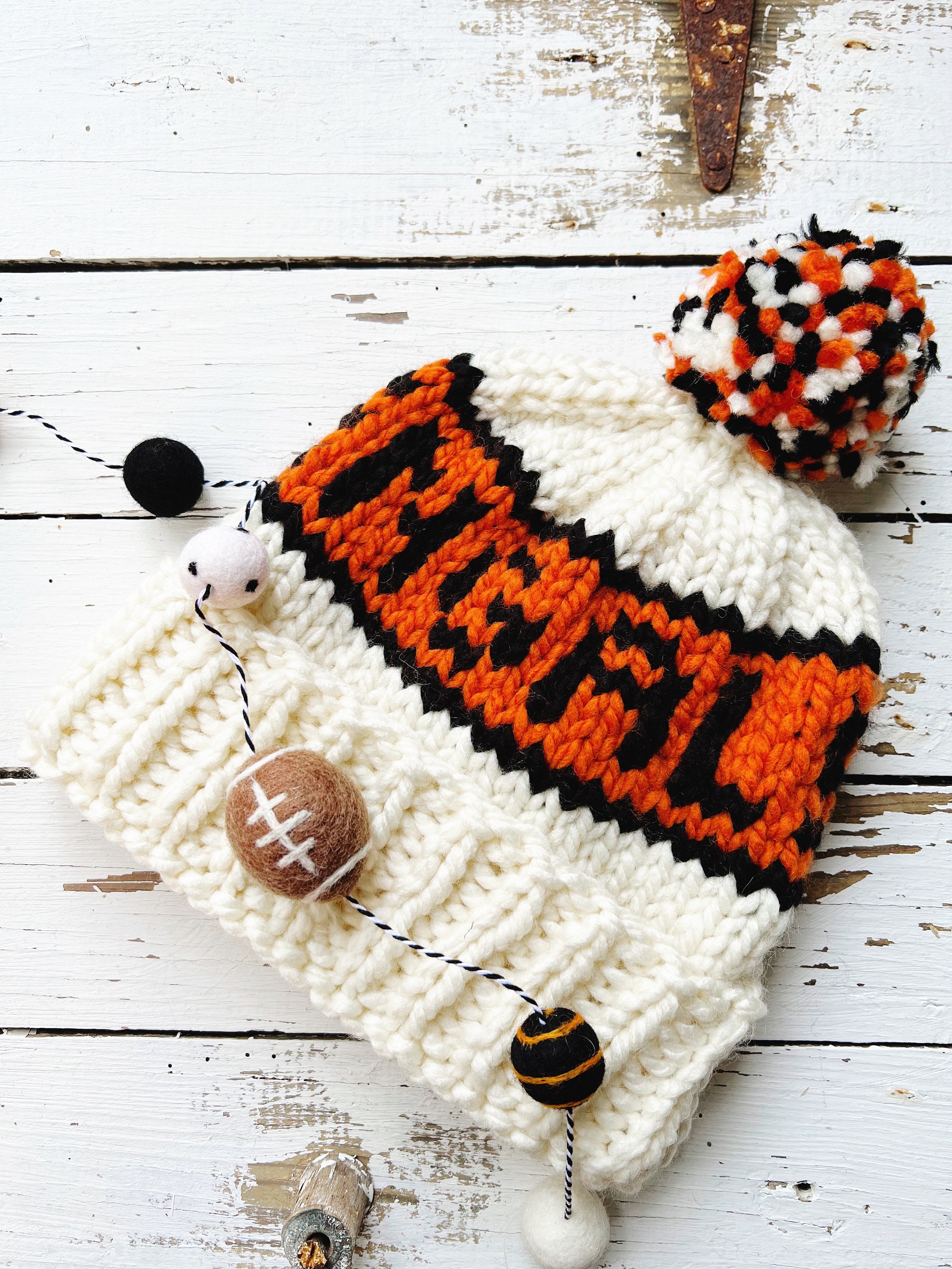 Bengals Knitted Hats Cincinnati Bengals Chunky Knit Hat 