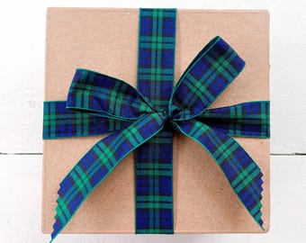 Vintage 1980's Polo Ralph Lauren Blackwatch Plaid Handbag Small