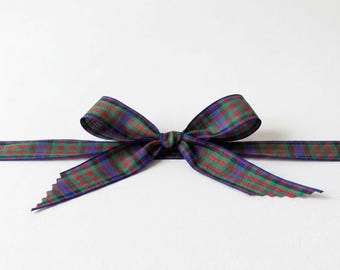 MacDonald Tartan Ribbon: Classic Scottish Style Plaid - Polyester, 5 Yards