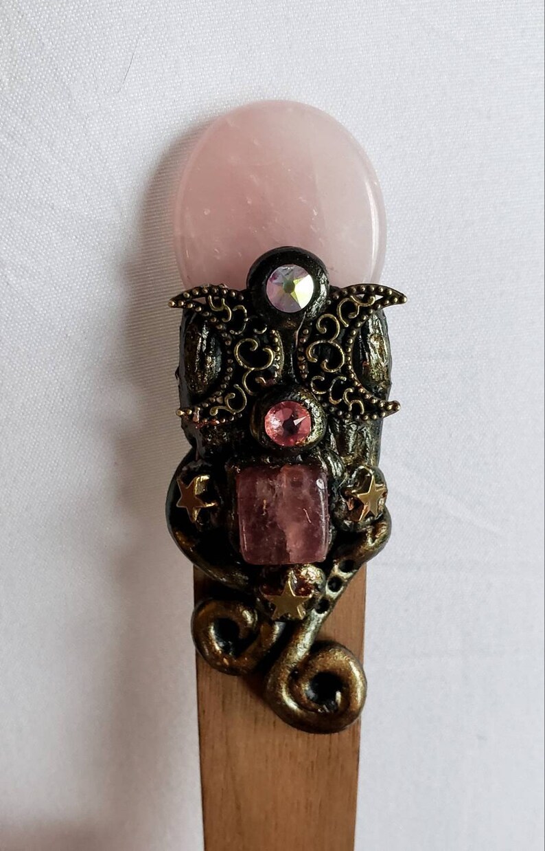 Crystal letter opener Rosequartz magic wand letter opener