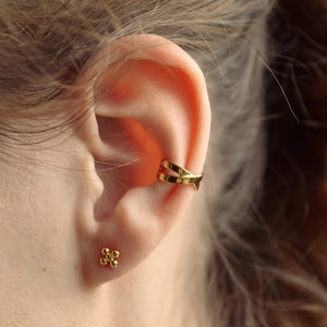 Ear Cuff Gold * zierliche Ohrmanschette gold * Sterling Silber Ear Cuff * minimalistischer Ear Cuff * minimalistischer Schmuck