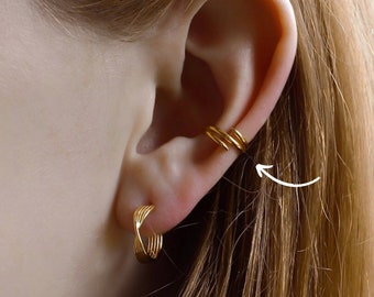 Gold Ear Cuff * delicate gold ear cuff * sterling silver ear cuff * minimalist ear cuff * minimalist jewelry