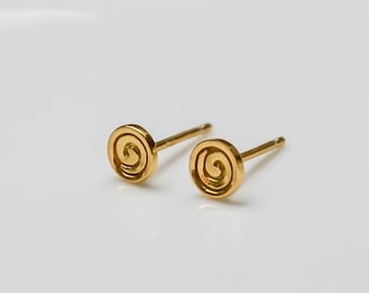 Tiny Dots Studs Gold * Gold Circle Earrings * Minimalist Earrings * Gold Earrings * Ear studs Gold