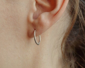 Dainty silver hoop earrings * small hoop earrings * silver earring * silver earrings * silver hoop * sterling silver * gift