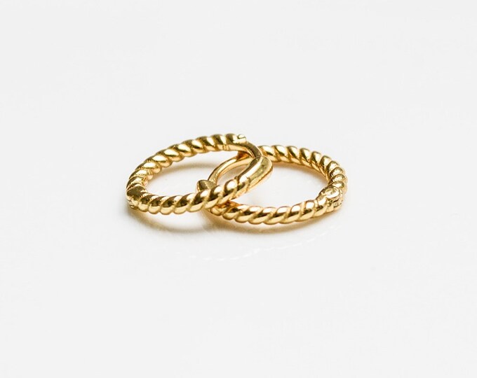 Creolen Rose Gold 9 Karat Goldgefüllte Creolen Ohrringe, 30 Mm, Mit Spike-Ball Design Im Zigeuner-Stil Kreol Ohrringe
