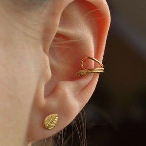 Ear Cuff Gold * zierliche Ohrmanschette gold * Sterling Silber Ear Cuff * minimalistischer Ear Cuff * minimalistischer Schmuck