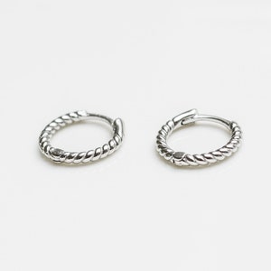 Delicate Earrings Silver Small Tire Earrings Earring Silver Silver Earrings Silver Creole Sterling Silver Gift image 3