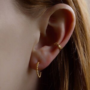 Ear Cuff Gold * zierliche Ohrmanschette gold * Sterling Silber Ear Cuff * minimalistischer Ear Cuff * minimalistischer Schmuck