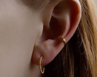 Ear Cuff Gold * zierliche Ohrmanschette gold * Sterling Silber Ear Cuff * minimalistischer Ear Cuff * minimalistischer Schmuck