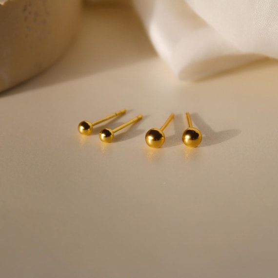 Kleine Kügelchen Ohrstecker * Minimalistische Ohrstecker * kleine Alltags Ohrstecker * Kügelchen Ohrstecker elegant