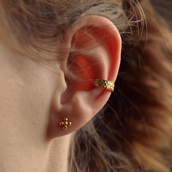 Ear Cuff Gold * zierliche Ohrmanschette gold * Sterling Silber Ear Cuff * minimalistischer Ear Cuff * minimalistischer Schmuck