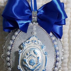 Victorian Exclusive Christmas Ornaments ~ &quot;Royal Blue Elegance&quot;