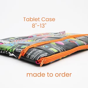 iPad Case, recycled iPad Pro 2021 Cover, sustainable iPad Air Sleeve, Tablet Case, iPad Mini pouch, zerowaste, vegan