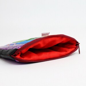 Cartera vegana arcoíris, cartera sostenible, cartera reciclada, regalo, cero residuos, envases de café reciclados, cartera mágica imagen 4