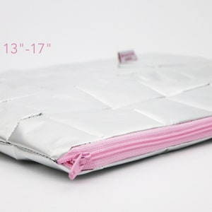 Laptop Case 13" sustainable, silver recycled MacBook Case, eco Laptop Case, 14" laptop, vegan MacBook Pro 15" case, MacBook Pro 16"