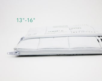 Funda para portátil 13" sostenible, funda reciclada MacBook Pro 13", 13.3 MacBook Air, blanco, funda para portátil vegana, MacBook Pro 16", MacBook Pro 15"