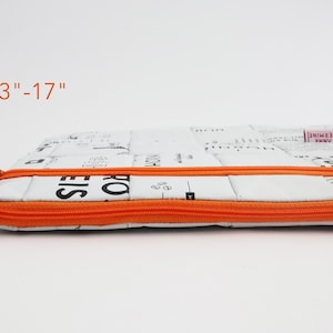 Laptop Case 15&quot; sustainable, white recycled MacBook Air Case, eco Laptop Case 16&quot;, 13&quot; laptop, vegan MacBook Pro 16&quot; case