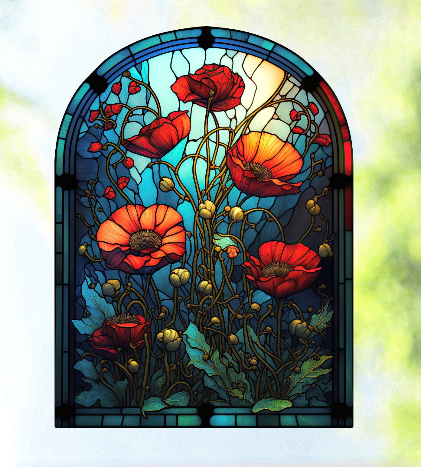 Poppy window stickers best sale