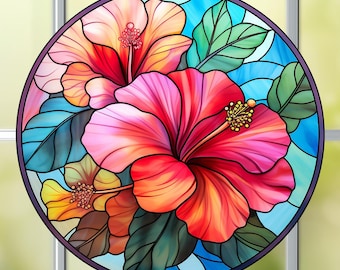 Wicoart ステッカー ウィンドウ クリング ステンドグラス アート