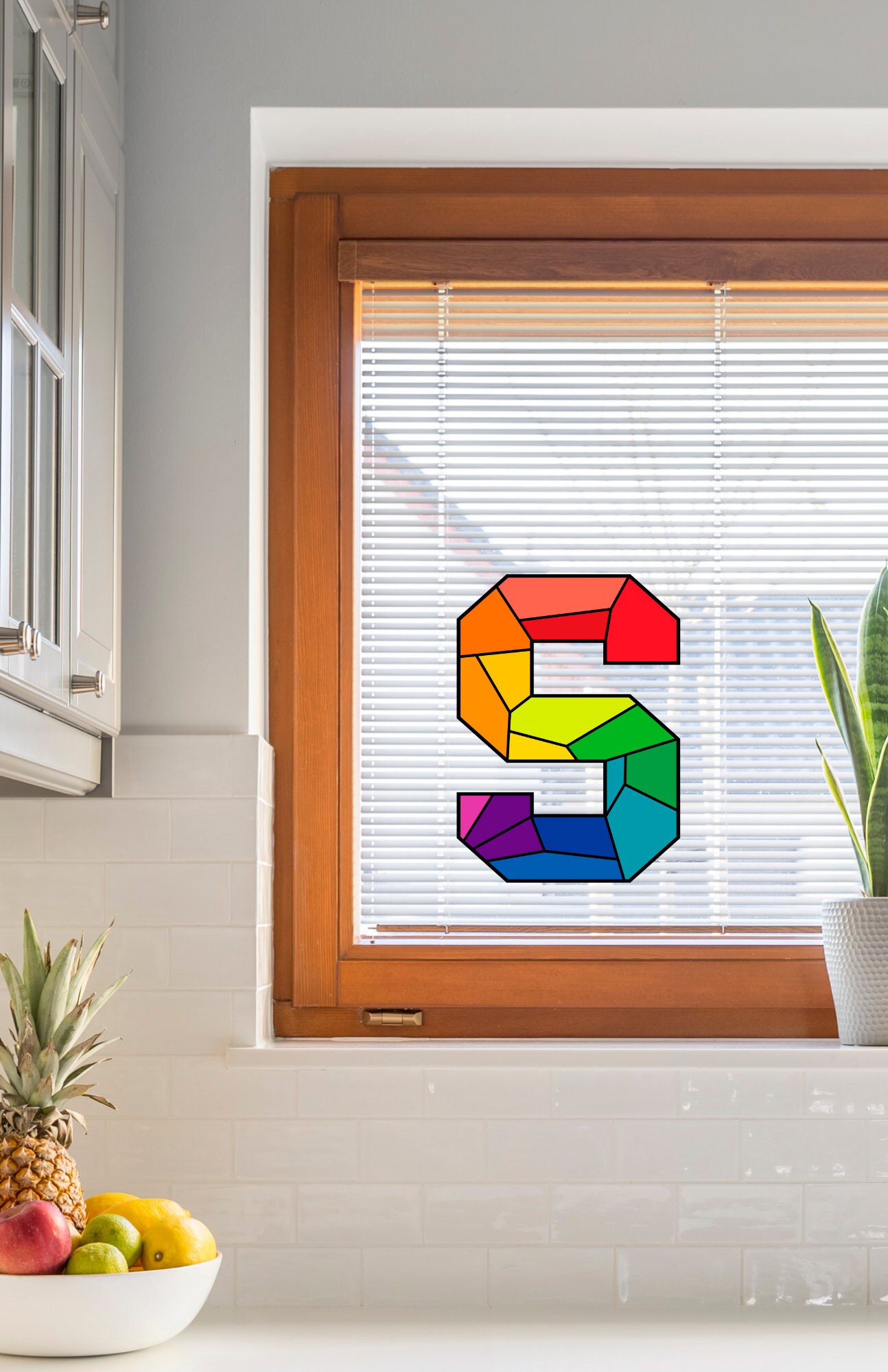 Alphabet Letter WINDOW CLINGS Custom Initials Names & Etsy