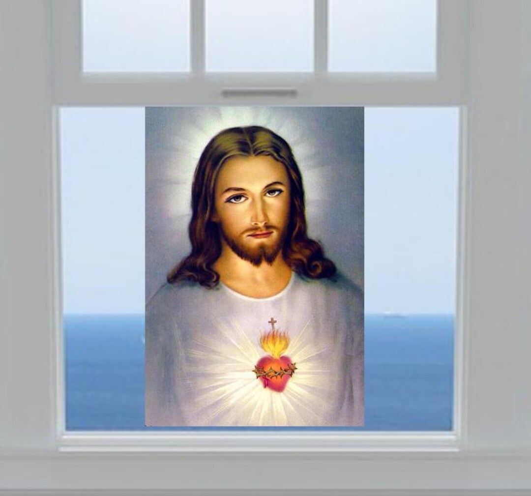 5x7 Glass Sacred Heart