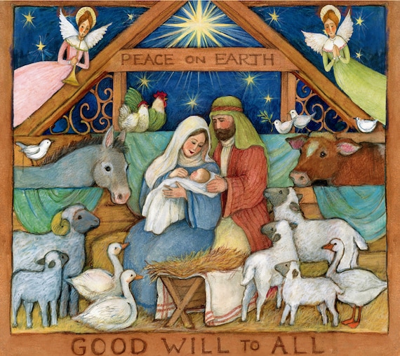 Christmas nativity window clings Outlet