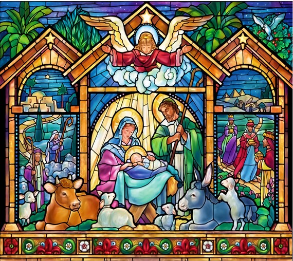 Christmas nativity window clings Outlet