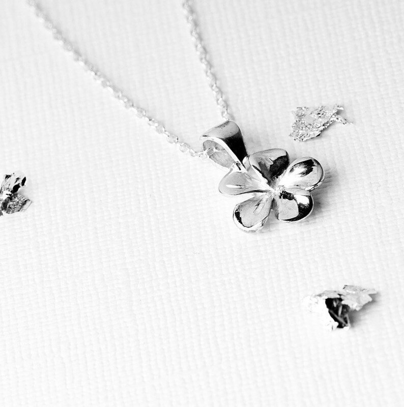 Jasmine Flower Necklace Gold Jasmine Flower Necklace Etsy