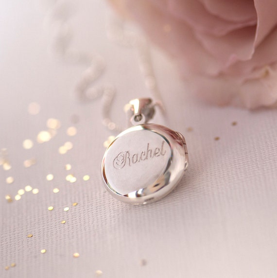 Name Locket Silver Personalised Silver 