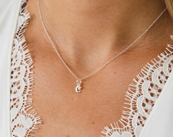 Delicate Initial Necklace - Etsy UK