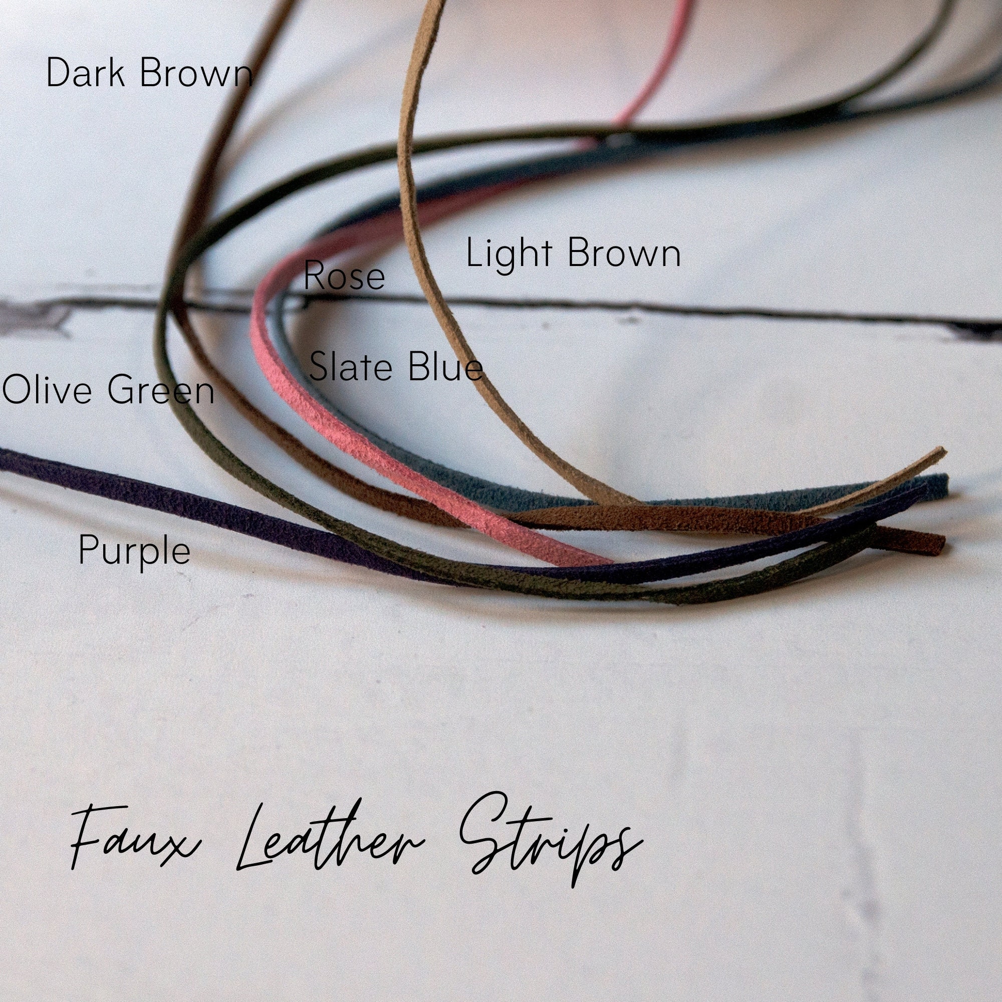 Suede Leather Cord / Leather Straps / Faux Leather Strip / Leather