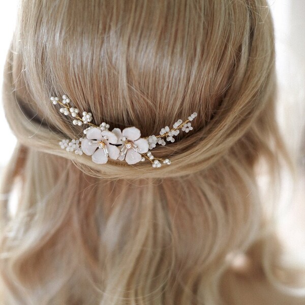Altea | Bridal Headpiece, Bridal Comb, Floral Headpiece, Jonida Ripani