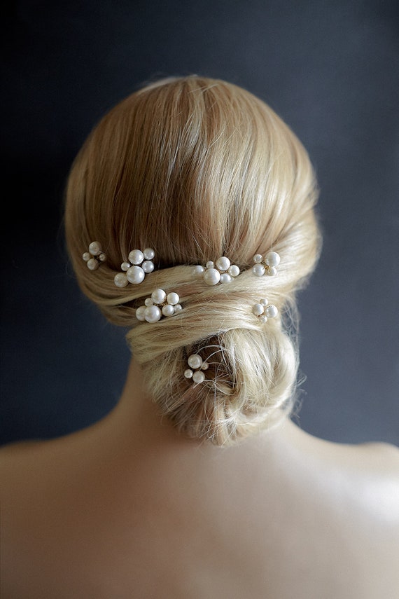 Penelope Bridal Hair Pins Pearl Hairpin Bridal Pearls 