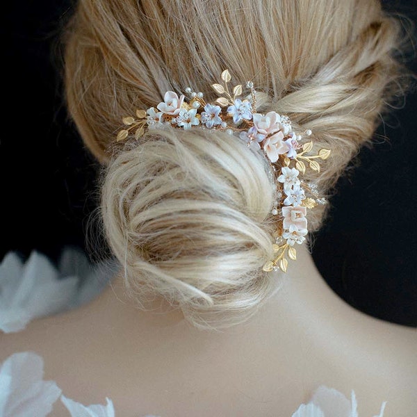 Opera | Bridal Headpiece, Bridal Comb, Wedding Headpiece, Wedding Comb, Floral Headpiece, JONIDA RIPANI