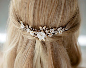 Chloe | Bridal Headpiece, Bridal Comb, Wedding Headpiece, Wedding Comb, Floral Headpiece, JONIDA RIPANI