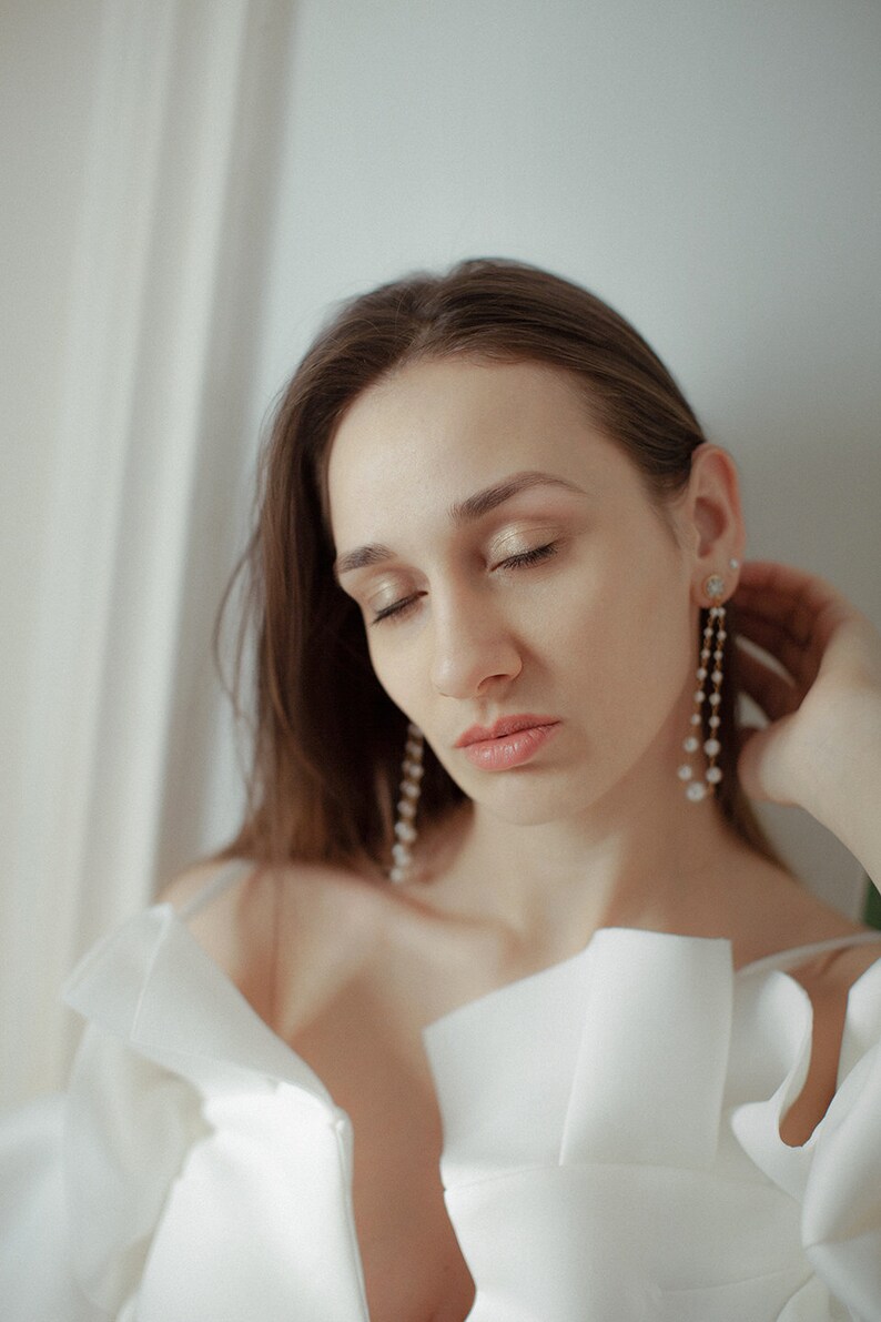 Statement Earrings Como JONIDA RIPANI Flower Earrings Pearl Earrings Bridal Statement Earrings Made In Italy Garden Earrings