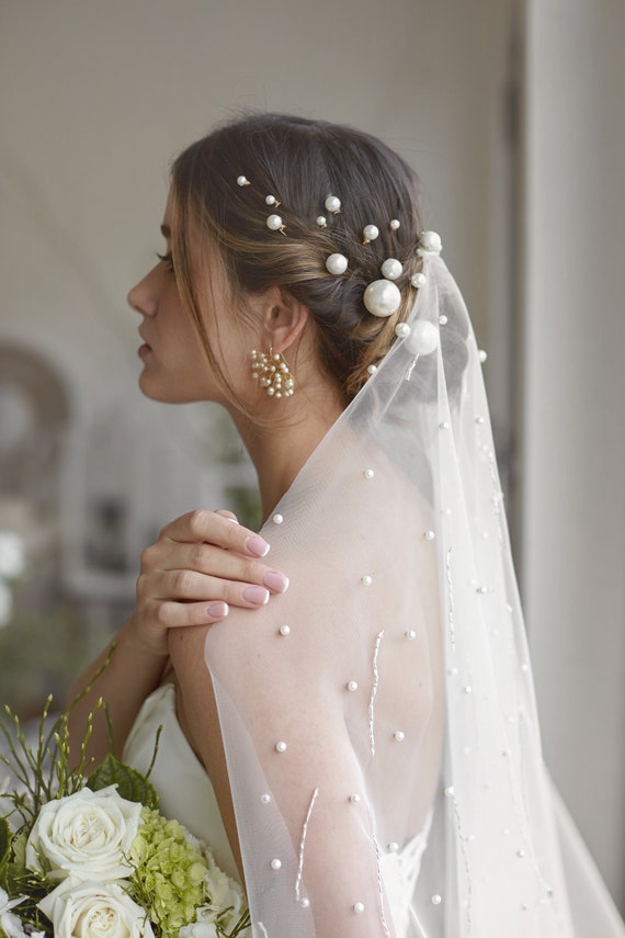 pearl hair pins