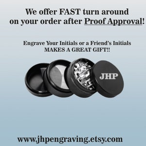 Personalized Herb Grinder: Engraved Metal, Bridal Shower Gift